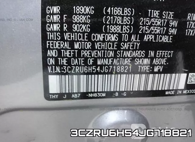 3CZRU6H54JG718821 фото 10