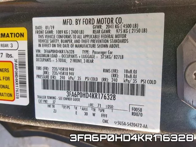 3FA6P0HD4KR176328 фото 2