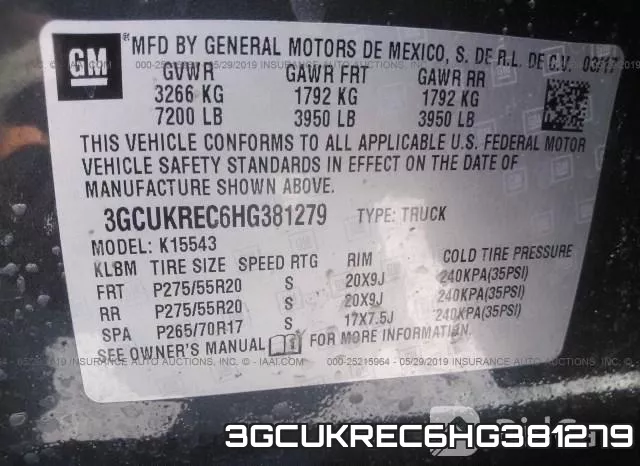 3GCUKREC6HG381279 фото 10