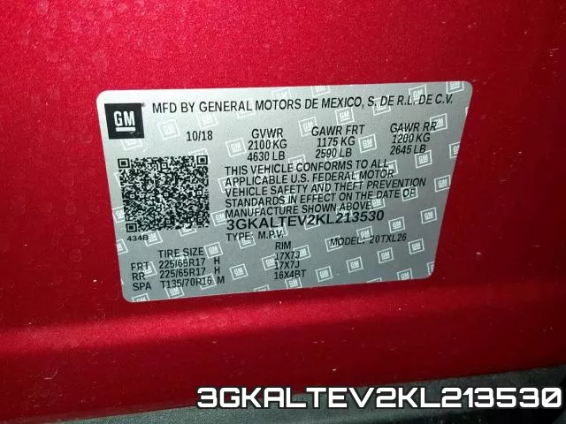 3GKALTEV2KL213530 фото 2