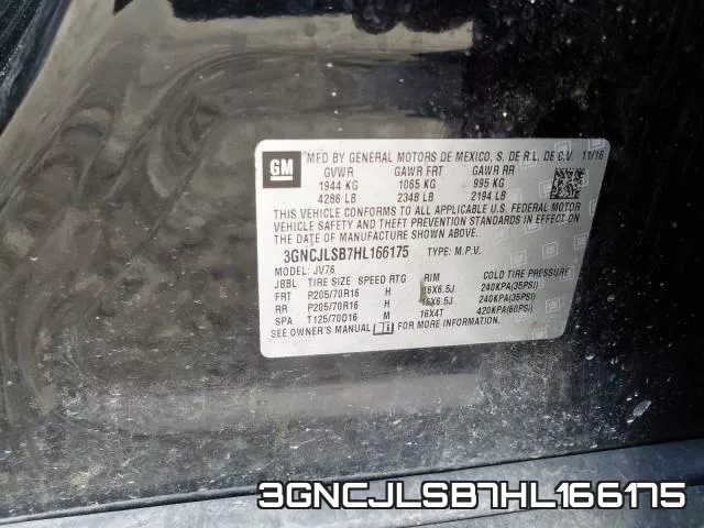3GNCJLSB7HL166175 фото 2