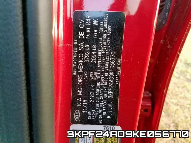 3KPF24AD9KE056770 фото 2