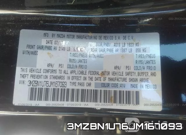 3MZBN1U76JM167093 фото 10