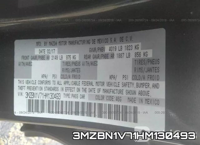 3MZBN1V71HM130493 фото 8