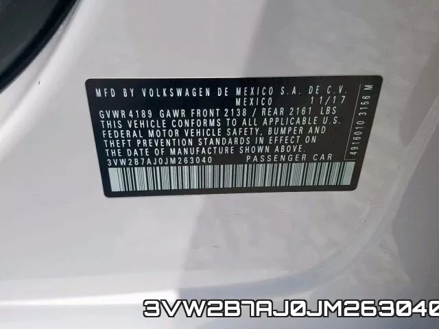 3VW2B7AJ0JM263040 фото 2
