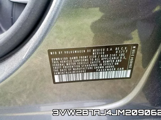 3VW2B7AJ4JM209062 фото 2