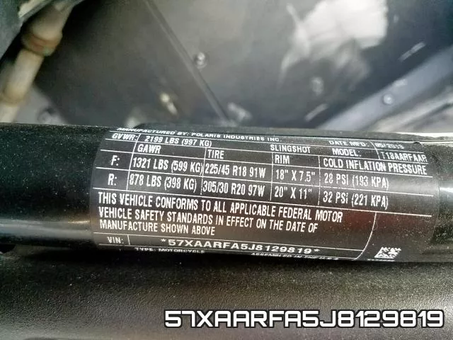 57XAARFA5J8129819 фото 2