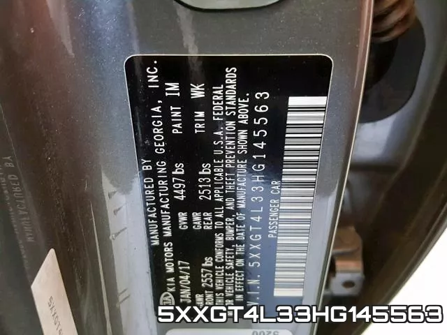 5XXGT4L33HG145563 фото 2