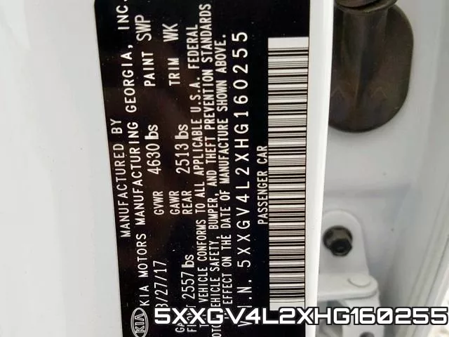 5XXGV4L2XHG160255 фото 2