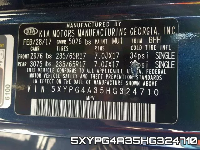 5XYPG4A35HG324710 фото 2