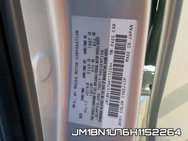 JM1BN1U76H1152264 фото 2