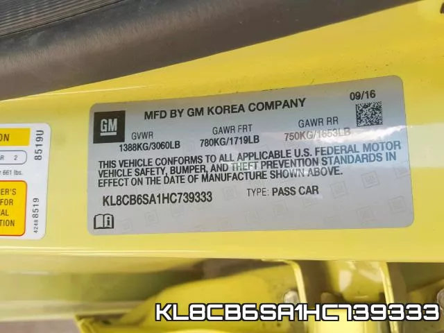 KL8CB6SA1HC739333 фото 2