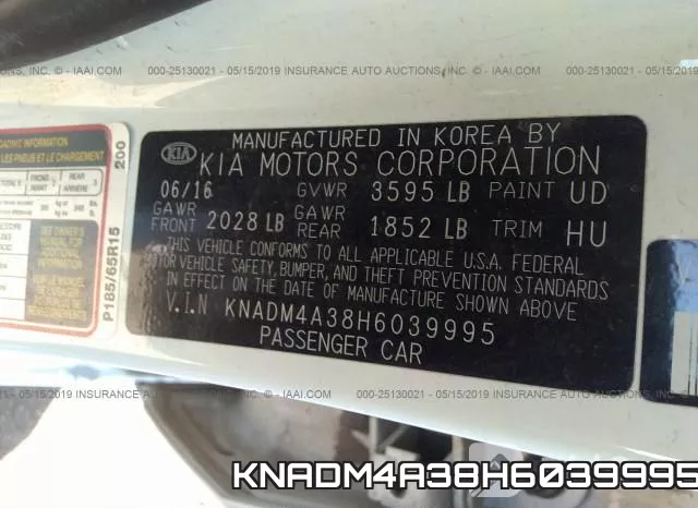 KNADM4A38H6039995 фото 10