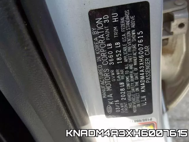 KNADM4A3XH6007615 фото 2