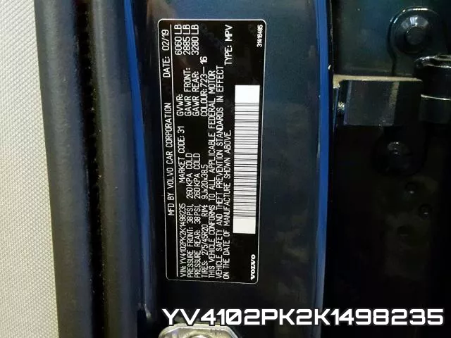 YV4102PK2K1498235 фото 2