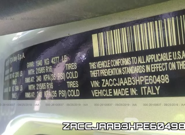 ZACCJAAB3HPE60498 фото 10