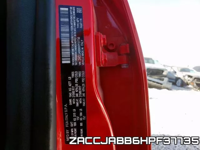 ZACCJABB6HPF37735 фото 2
