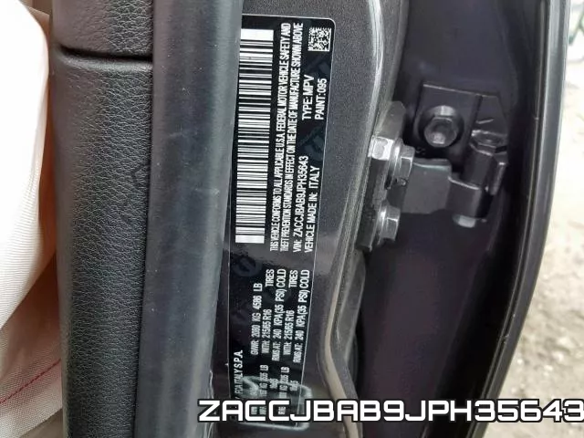 ZACCJBAB9JPH35643 фото 2