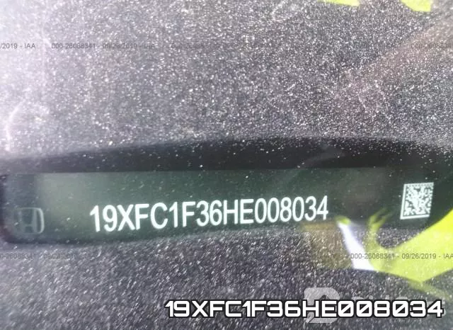 19XFC1F36HE008034 фото 10