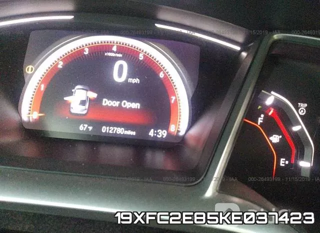 19XFC2E85KE037423 фото 8