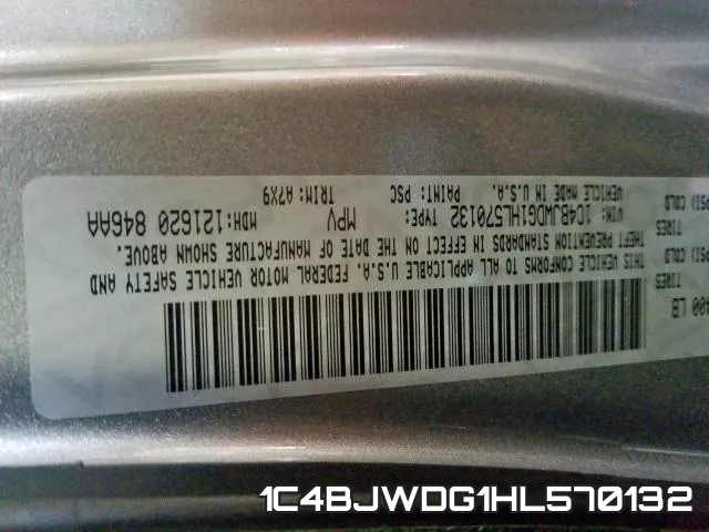 1C4BJWDG1HL570132 фото 2