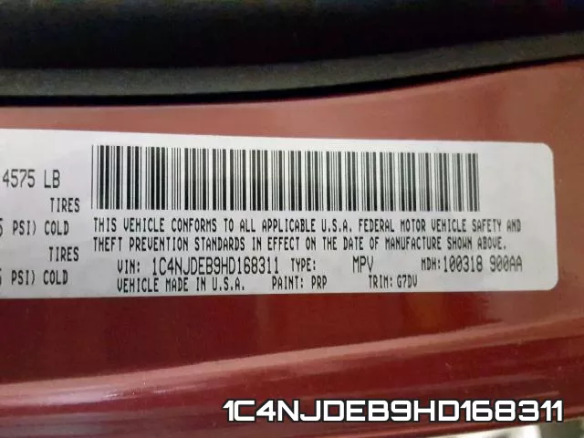 1C4NJDEB9HD168311 фото 2