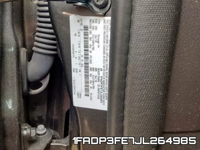 1FADP3FE7JL264985 фото 2