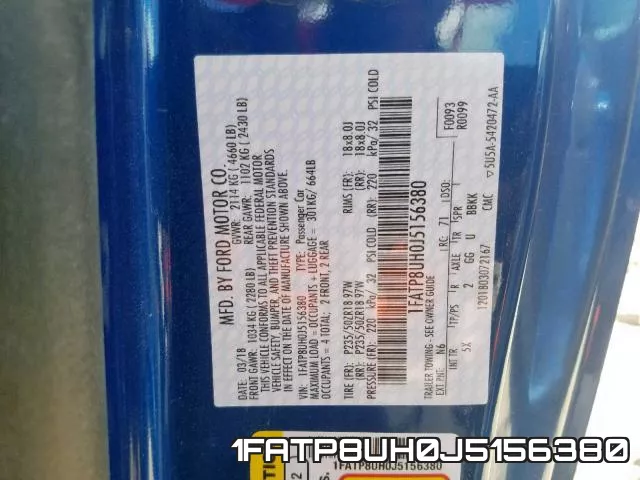 1FATP8UH0J5156380 фото 2