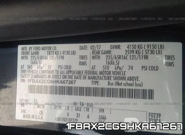 1FBAX2CG9HKA67267 фото 10
