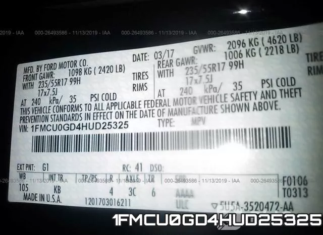 1FMCU0GD4HUD25325 фото 10