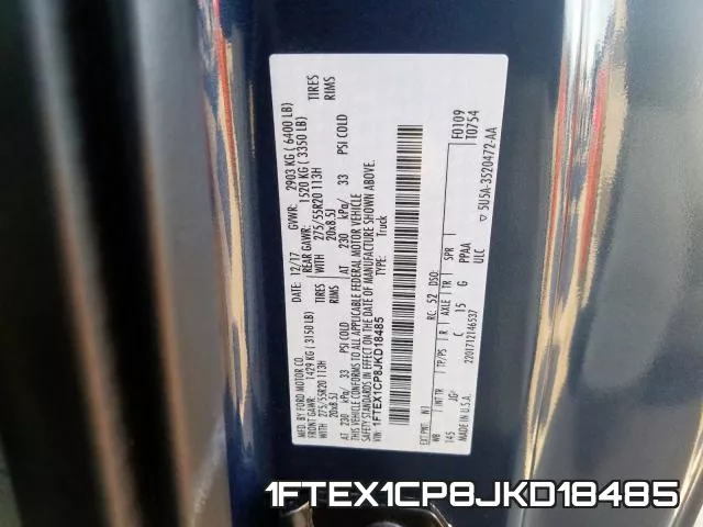 1FTEX1CP8JKD18485 фото 2