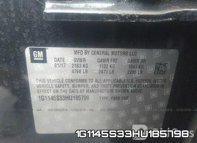 1G1145S33HU185798 фото 10