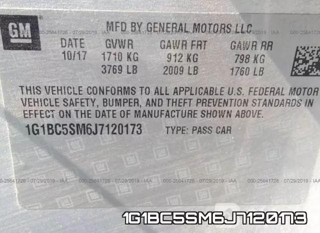 1G1BC5SM6J7120173 фото 10