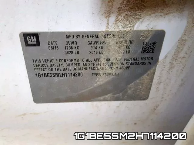1G1BE5SM2H7114200 фото 2