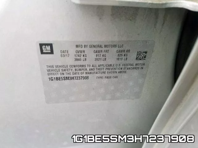 1G1BE5SM3H7237908 фото 2
