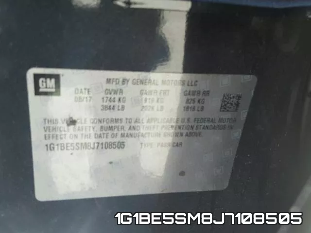 1G1BE5SM8J7108505 фото 2