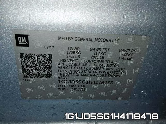 1G1JD5SG1H4178478 фото 2