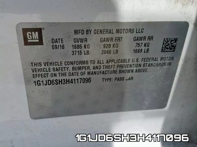 1G1JD6SH3H4117096 фото 2