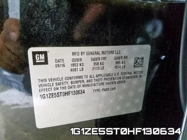 1G1ZE5ST0HF130634 фото 2