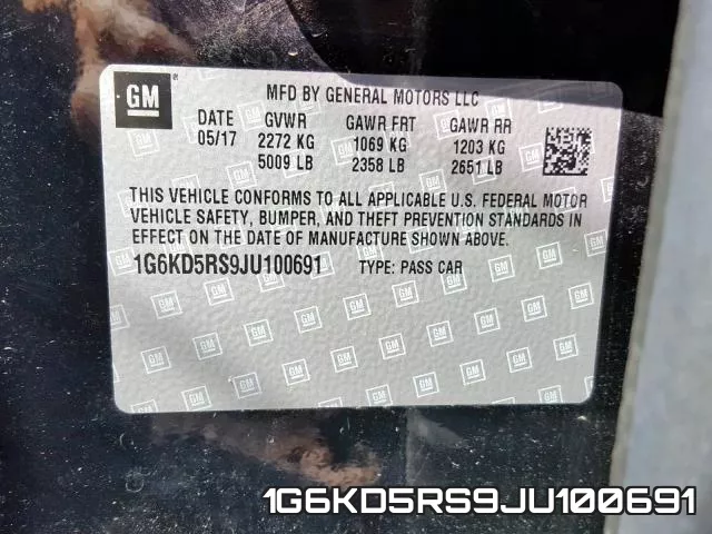 1G6KD5RS9JU100691 фото 2