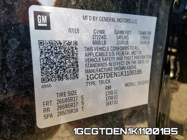 1GCGTDEN1K1100185 фото 2