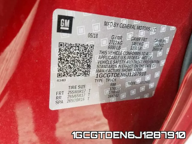 1GCGTDEN6J1287910 фото 2