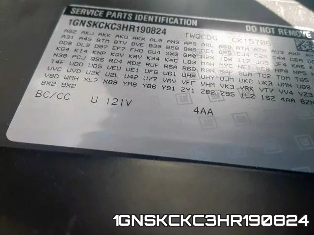 1GNSKCKC3HR190824 фото 2