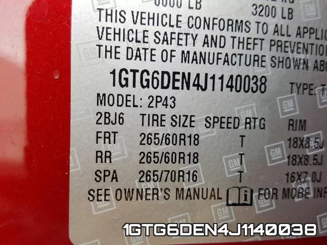 1GTG6DEN4J1140038 фото 2