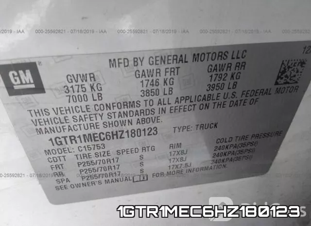 1GTR1MEC6HZ180123 фото 10