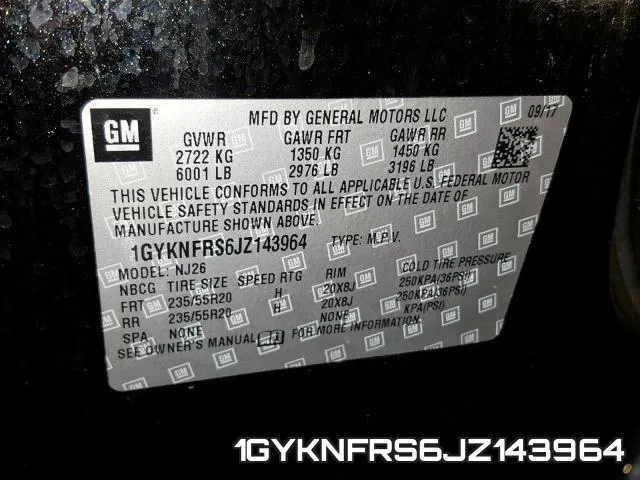 1GYKNFRS6JZ143964 фото 2