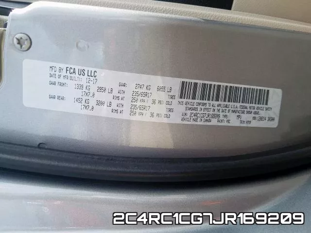 2C4RC1CG7JR169209 фото 2