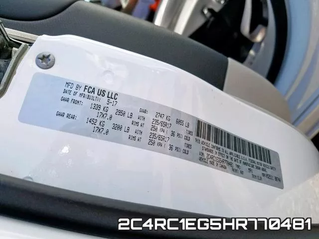 2C4RC1EG5HR770481 фото 2