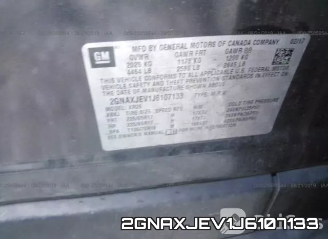 2GNAXJEV1J6107133 фото 10