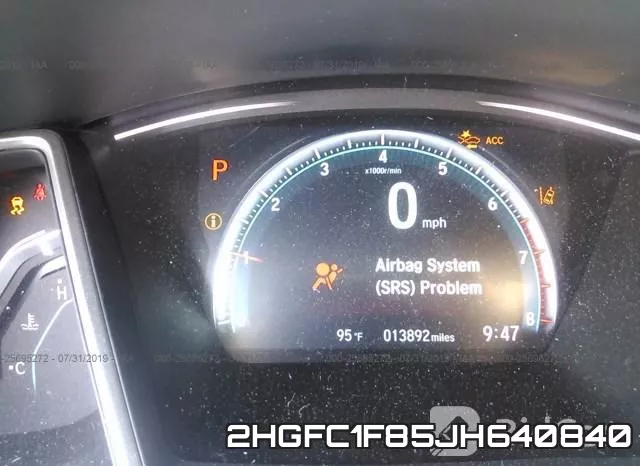2HGFC1F85JH640840 фото 8